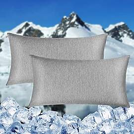 HOMFINE kühlender Kissenbezug 2er Set - 40 X 80