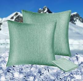 HOMFINE kühlender Kissenbezug 2er Set - 80 X 80
