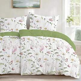 HOMHOMHA Bettwäsche-Set 135 x 200 cm, 4-teilig,