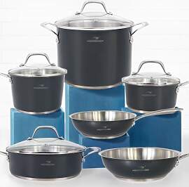 HOMICHEF 10-teiliges Kochgeschirr-Set aus