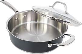 HOMICHEF 24 cm marinegraue, nickelfreie