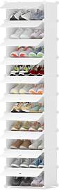HOMIDEC Schuhregal mit 10 Ebenen, Schuhschrank