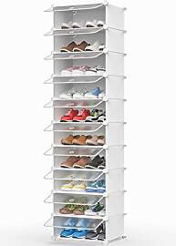 HOMIDEC Schuhregal mit 10 Ebenen, Schuhschrank