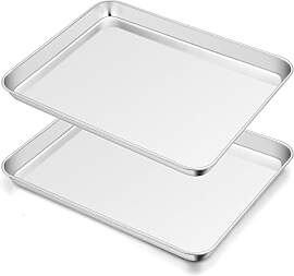 Homikit Backblech, 2 Stück Edelstahl Kuchenblech