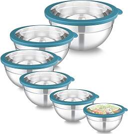 Homikit Rührschüssel 6er Set, Edelstahl