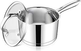 Homikit Stielkasserolle 16cm, Edelstahl Kochtopf