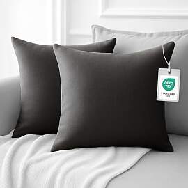 HOMING Kissenhülle St. Tropez Anthrazit | Sofa