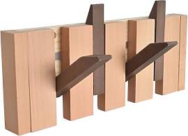 Homirty Garderobenleiste Holz im Rustikalen Stil