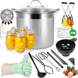 HOMKULA Edelstahl-Einmachset mit Rost und