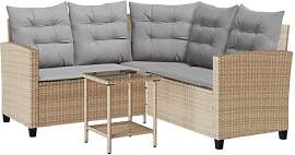 Hommdiy Gartensofa in L-Form,Outdoor Lounge Sofa
