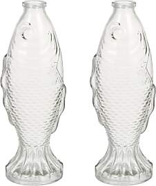 Homoyoyo 2Pcs Fischblume Flasche: Klare