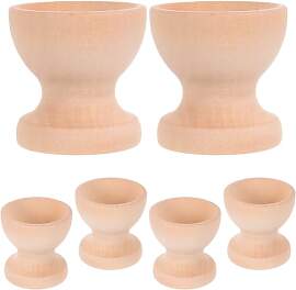Homoyoyo Eierbecher aus Holz, 12er-Set