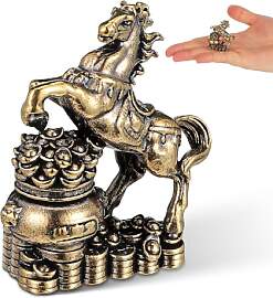 Homoyoyo Messing Pferd Figur Feng Shui Deko Kleine 