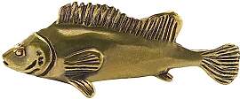 HOMSFOU Feng Shui Fisch Statue Figur Messing Tee