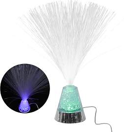 HOMSFOU Optische Faserlampe Bunte Led