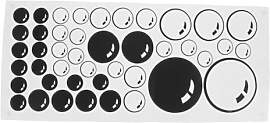 HOMSFOU Wandaufkleber Bad Wandtattoo Bubble Art