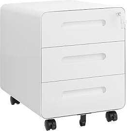 HOMSTEEL Rollcontainer, Mobiler Aktenschrank mit