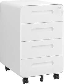 HOMSTEEL Rollcontainer, Mobiler Aktenschrank mit