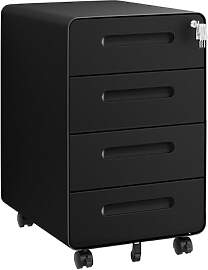 HOMSTEEL Rollcontainer, Mobiler Aktenschrank mit