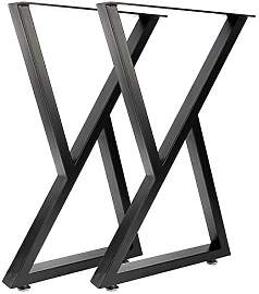 Homtone 2er-Set Schwerlast Metall Tischbeine,