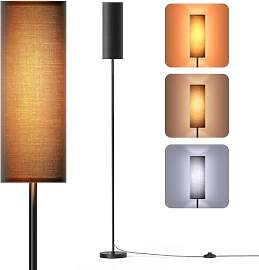 Homuserr 9W LED Stehlampe Schwarz, Wohnzimmer
