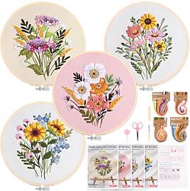 Homwiz 4 Sticken Set Erwachsene, Stickset für
