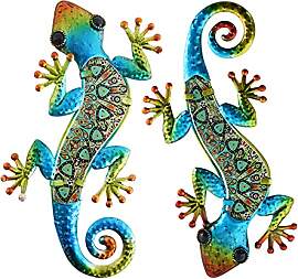 HONGLAND Metall-Gecko-Wanddekoration, Wandbild