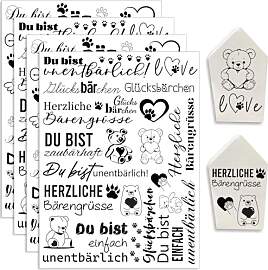 Hongma Rub On Sticker 19x14cm-Großformat