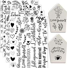 Hongma Rub On Sticker ca.A5 19x14cm-Großformat
