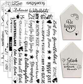 Hongma Rub On Sticker ca.A5 19x14cm-Großformat