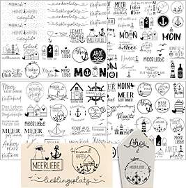 Hongma Rub On Sticker ca.A5 19x14cm-Großformat
