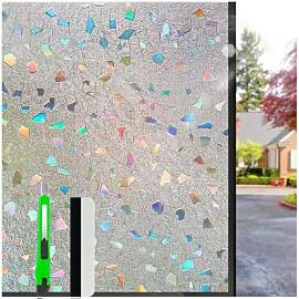 HONLONE 90x200cm Fensterfolie Bunt, Regenbogen