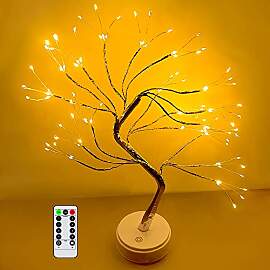HONPHIER Lichterbaum Bonsai Lichter 108 LED Baum