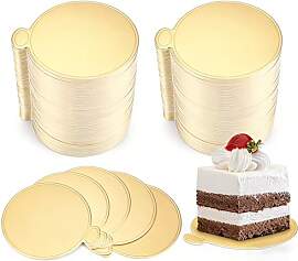 HONZUEN 200 Stück Mini Mousse Kuchen Bord, Runde