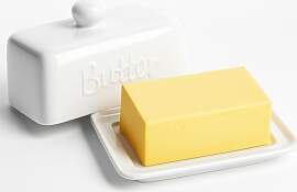 HONZUEN Butterdose Keramik mit Deckel,