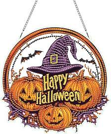 Hoobee Halloween Diamond Painting Anhänger,