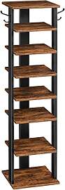 HOOBRO 8-lagiges Schuhregal, schmales Schuhablage, 