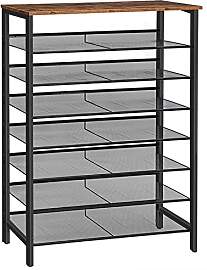 HOOBRO 8-stöckiges Schuhregal, Schuhschrank hoch, 