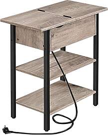 HOOBRO Beistelltisch, Flip-Top Sofatisch mit