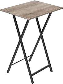 HOOBRO Beistelltisch, Klappbar Tablett Tisch,