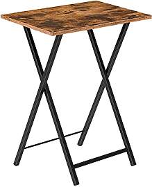 HOOBRO Beistelltisch, Klappbar Tablett Tisch,