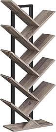 HOOBRO Bücherregal, Standregal mit 9 Ebenen, Holz 