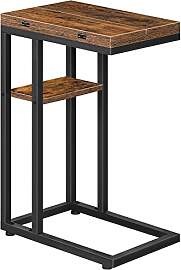 HOOBRO C-Form Beistelltisch, Klappbarer Sofatisch, 