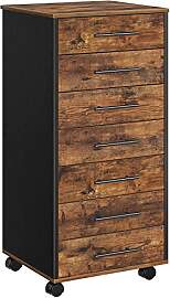 HOOBRO Rollcontainer mit 7 Schubladen,