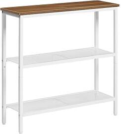 HOOBRO Schmaler Konsolentisch, Beistelltisch mit 2 