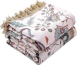 HOORDRY 100% Baumwolle Boho Decke 200 x230 cm,