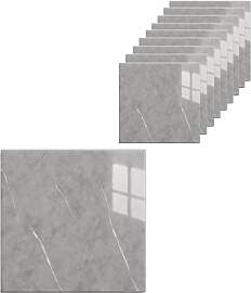 HOOZ 10x Fliesenaufkleber Beton Grau- 30 x 30 cm - 