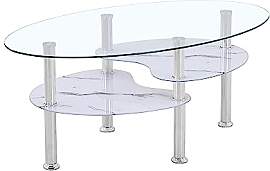 HOOZ Couchtisch Glas mit 8mm Sicherheitsglas & 