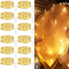 Hopelit 12 Stück 2 Meter 20 LEDs Lichterkette