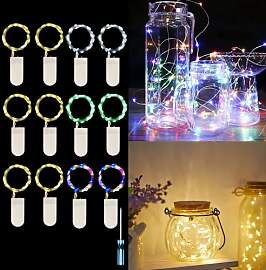 Hopelit 12 Stück 2 Meter 20 LEDs Lichterkette